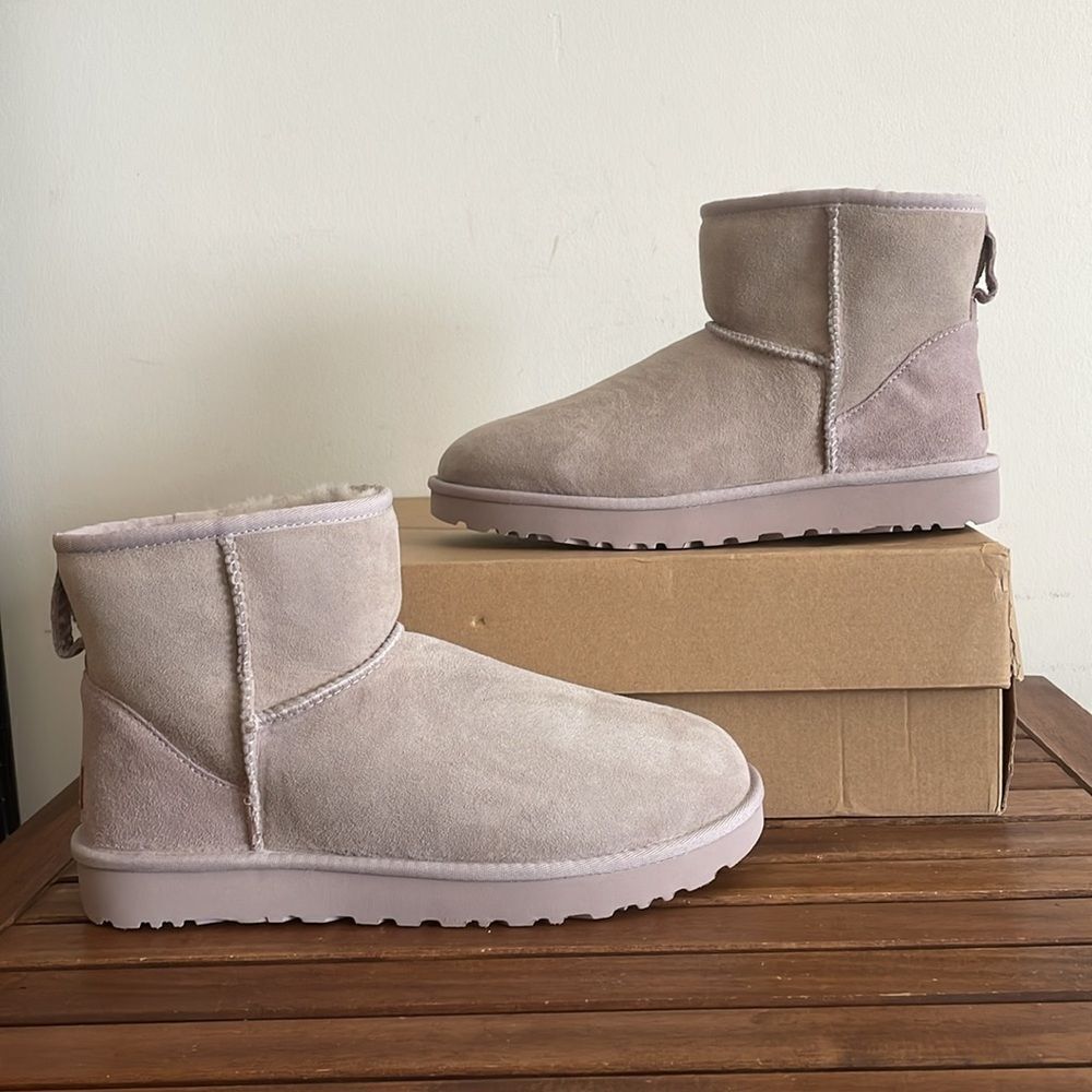 UGG Classic Mini II Boots Pale Smoke USA Women Size 11/UK 9/EU 42 - Picture 3 of 14